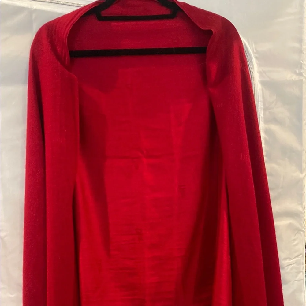 Christian Dior Red Cashmere Scarf Shawl